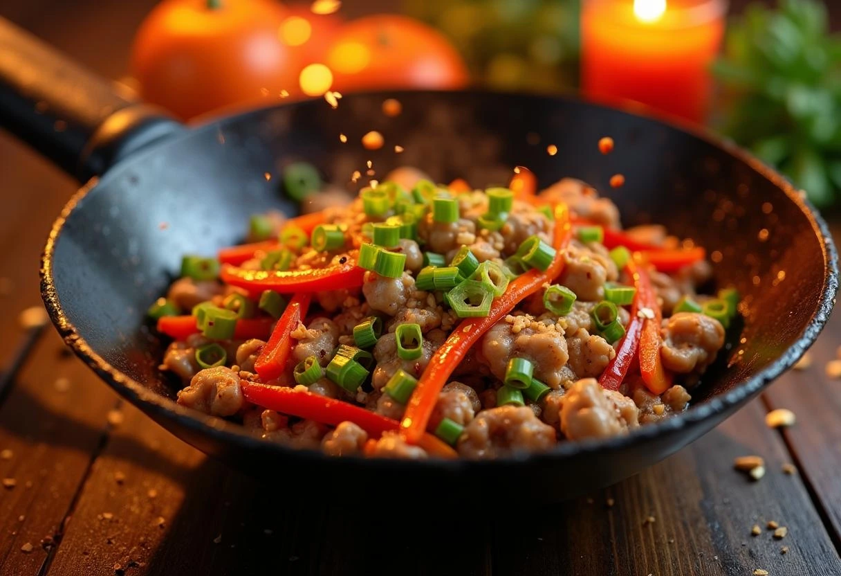 Turkey mince stir-fry