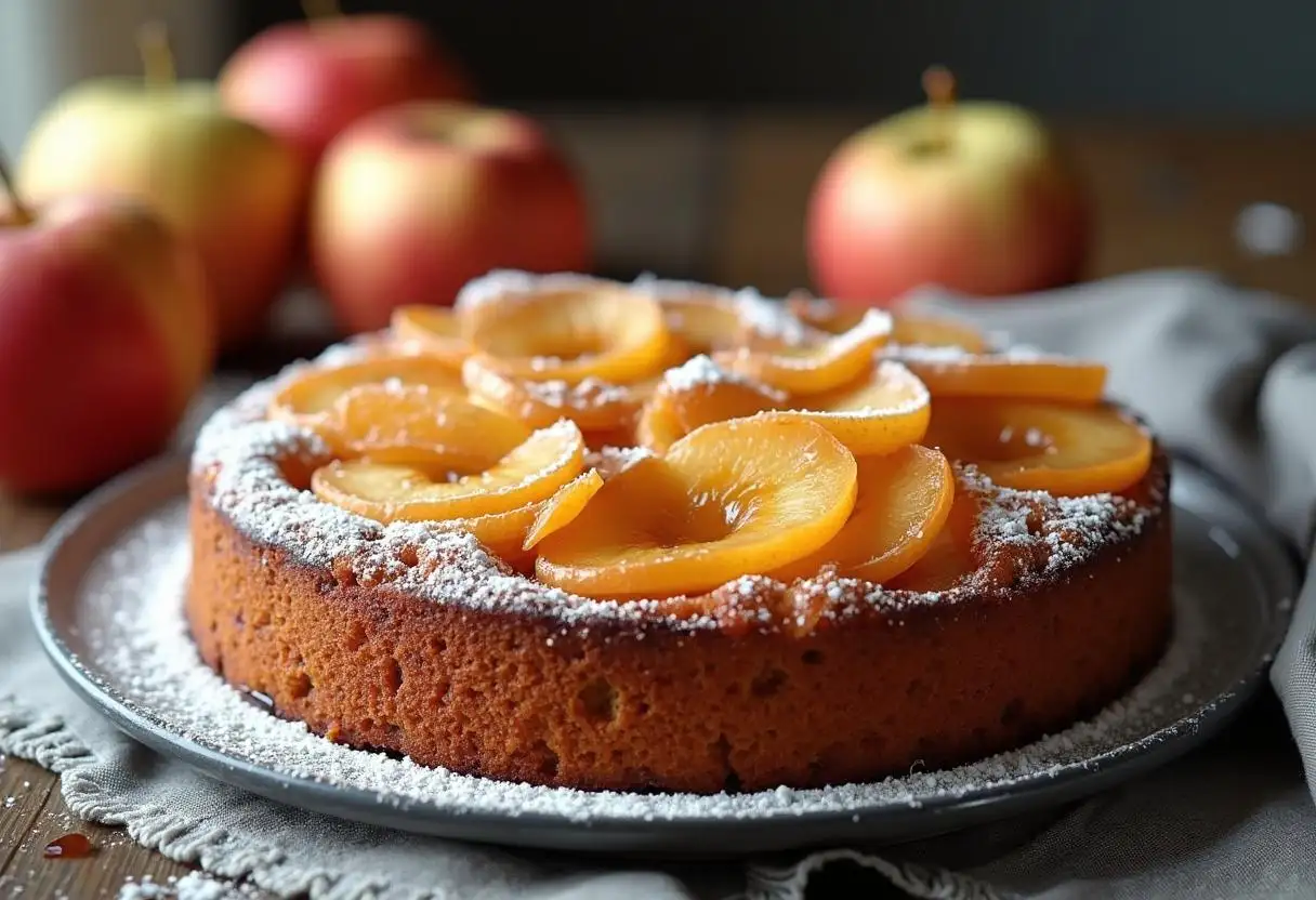 Finished Mary Berry inspired apple cake