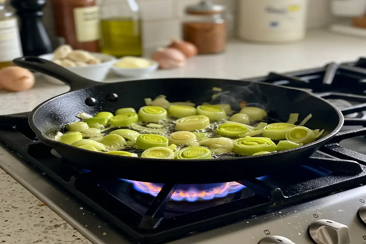 Cheesy Leeks Recipe - Cooking the Leeks