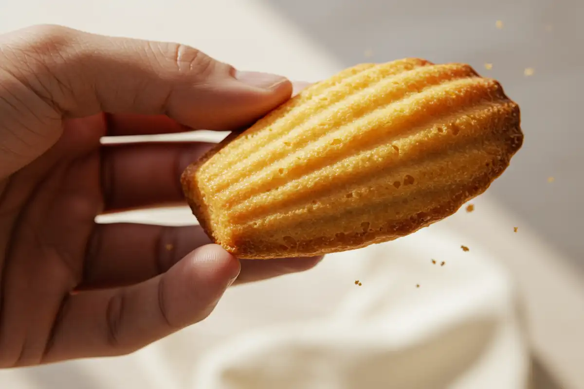 Holding a madeleine
