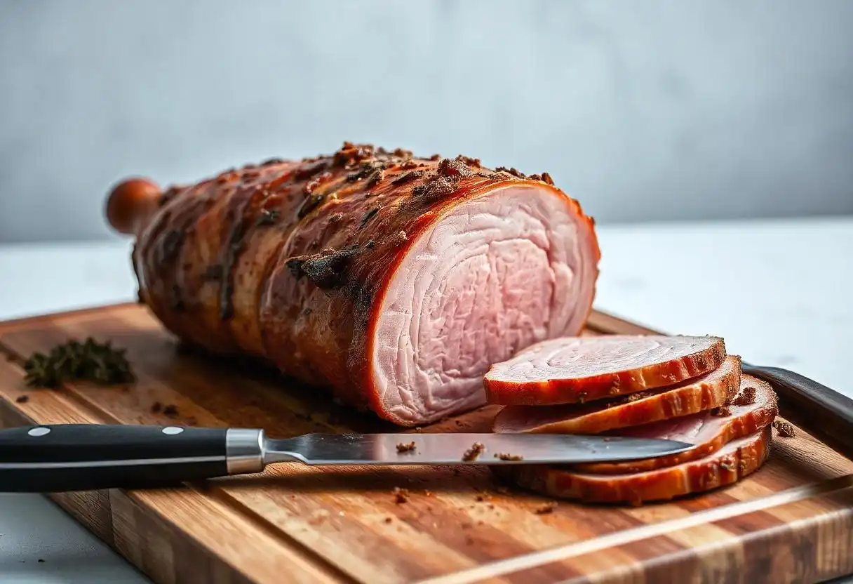 Gammon roast dinner