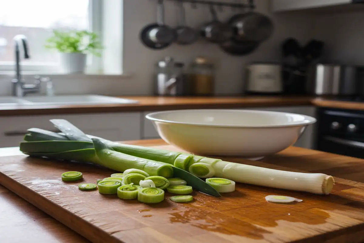 How Does Gordon Ramsay Cook Leeks - Prepping the Leeks