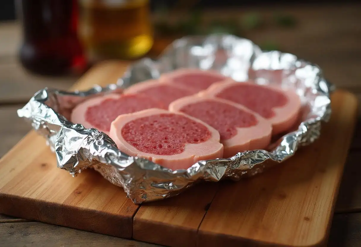 Gammon resting under foil