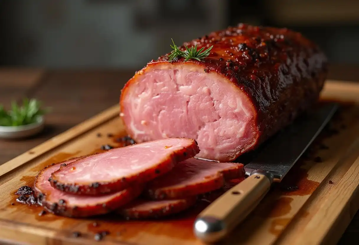 Roasted gammon joint