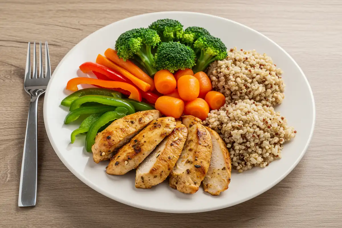A balanced and nutritious meal: The best approach to weight loss, not just herbs. Relates to topic, "What is the best herb for weight loss?