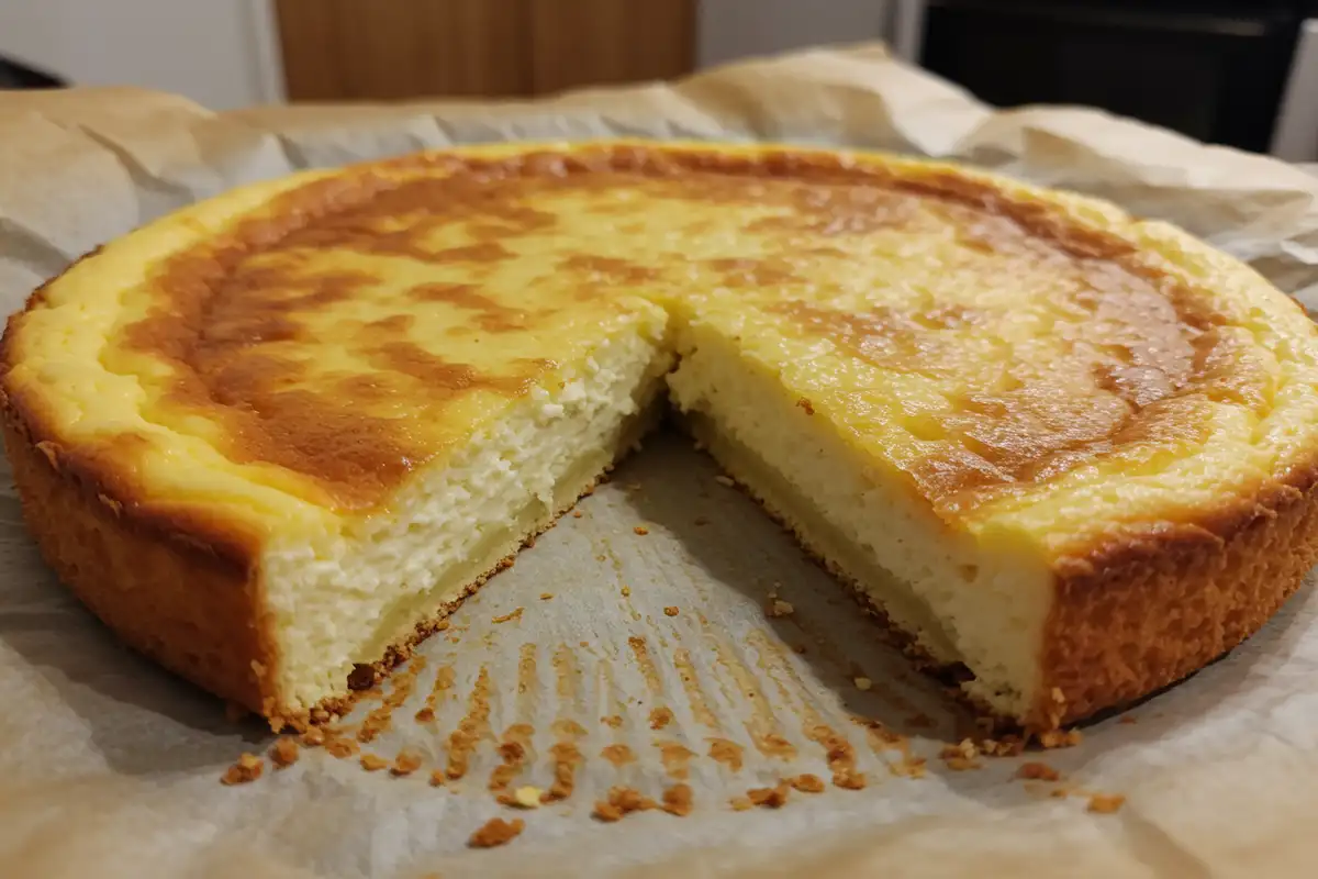 The entire carnivore cake baked golden brown. Carnivore Cake with Cream Cheese