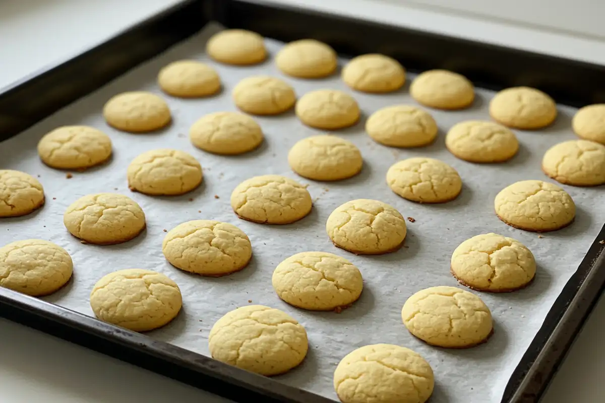 Homemade baby cookies on a baking sheet: A simple and safe recipe made with love. They can use this to help "What are the cookies for baby drooling?