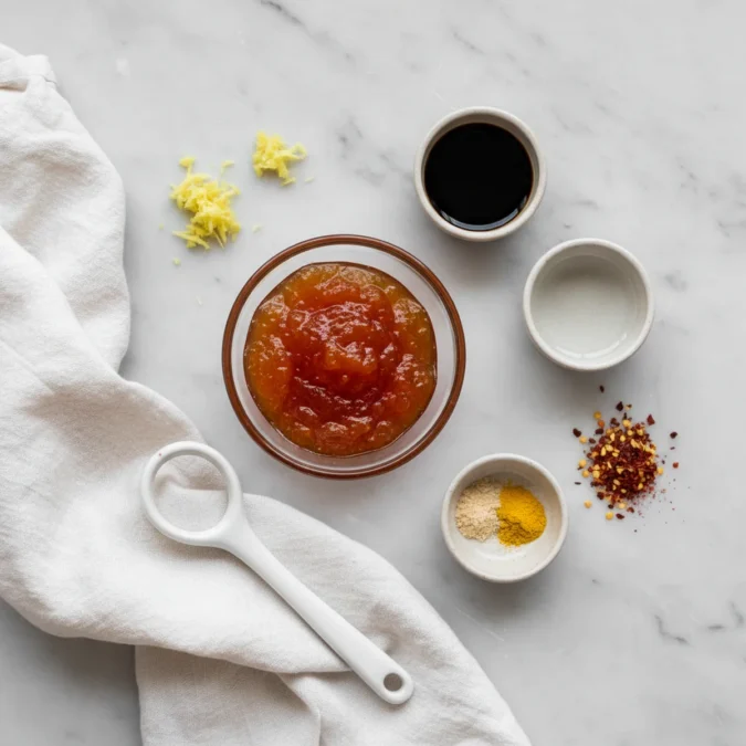 Homemade Duck Sauce Recipe (Tastes Just Like Takeout) 2 Ingredients for duck sauce: apricot preserves, soy sauce, fresh ginger