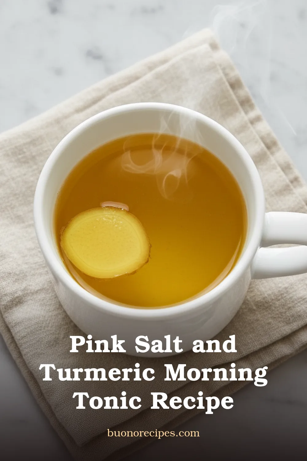 Pink Salt and Turmeric Morning Tonic